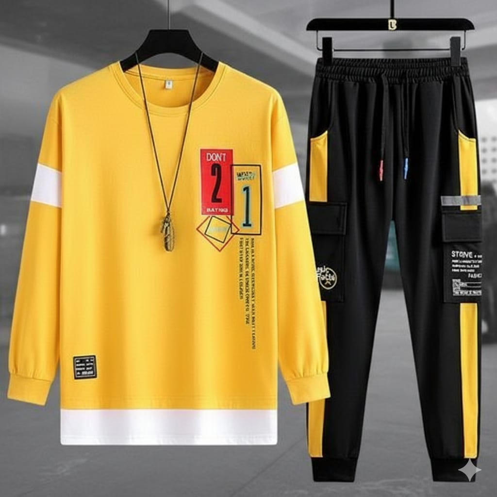 Full Sleeve Tshirt and Trouser Set