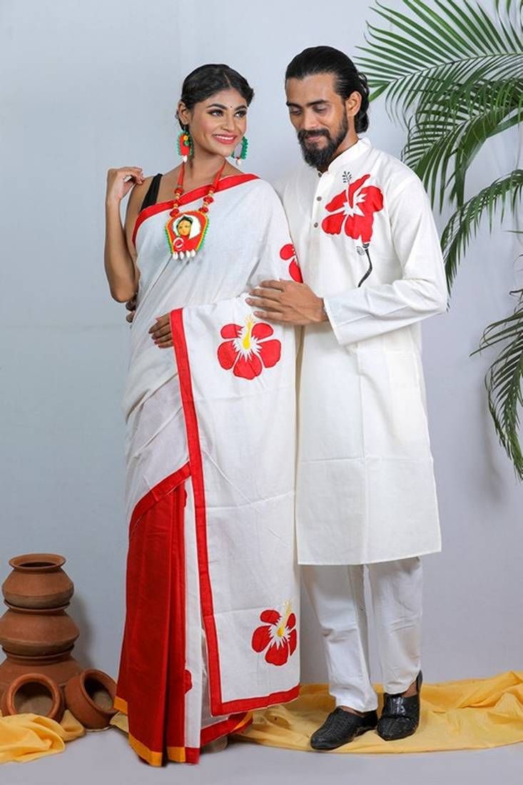 Sharee Panjabi Couple set with Blouse Piece