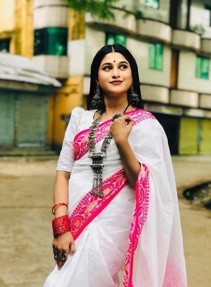 Half Silk Poddo Pair Saree - CIANARA