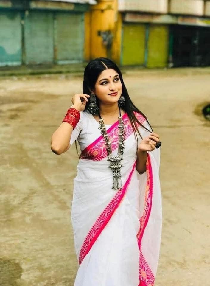 Half Silk Poddo Pair Saree - CIANARA