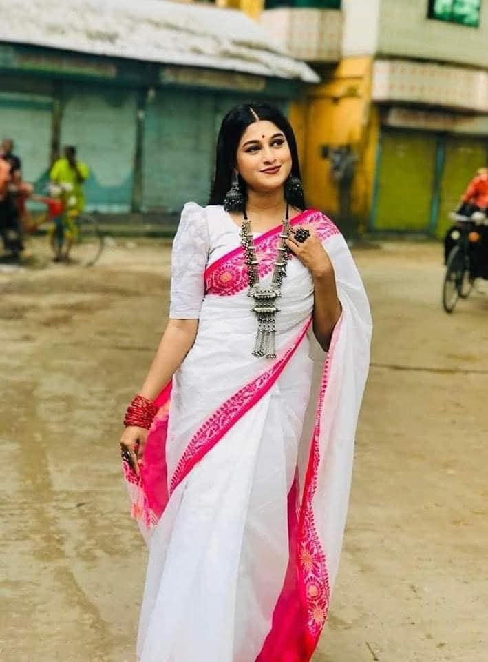 Half Silk Poddo Pair Saree - CIANARA