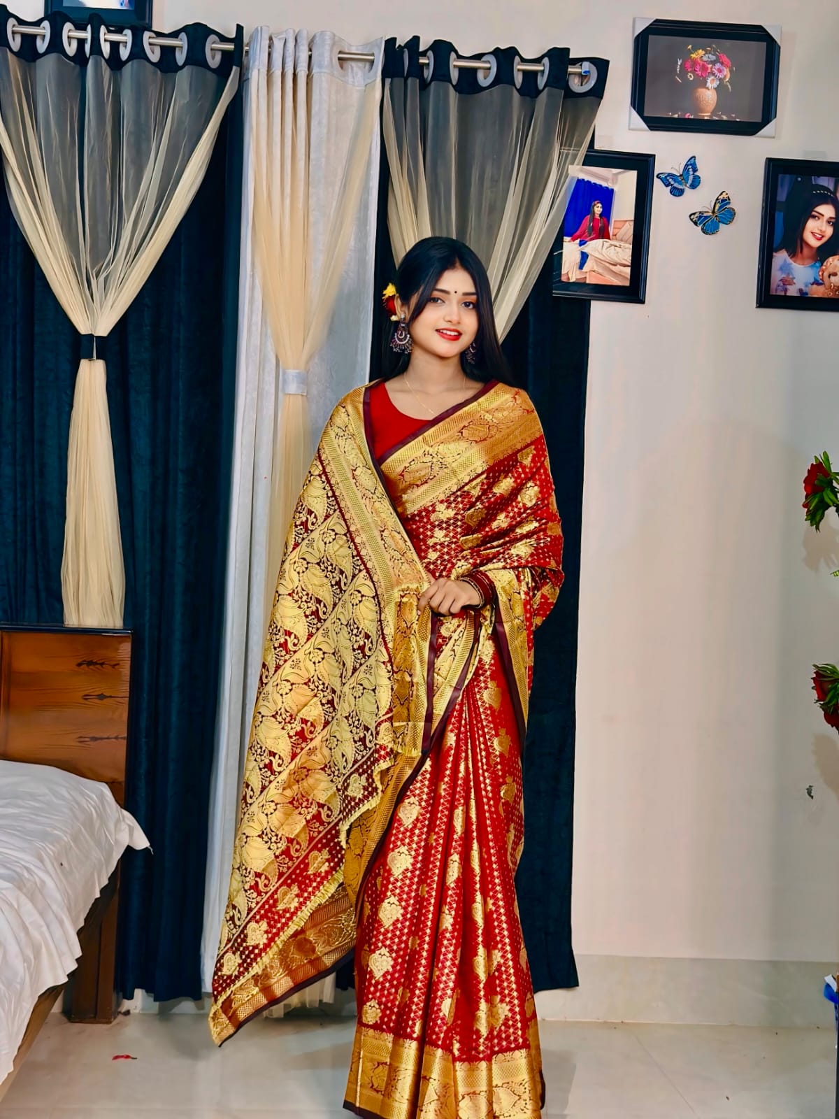 Soft Silk Katan Saree - CIANARA