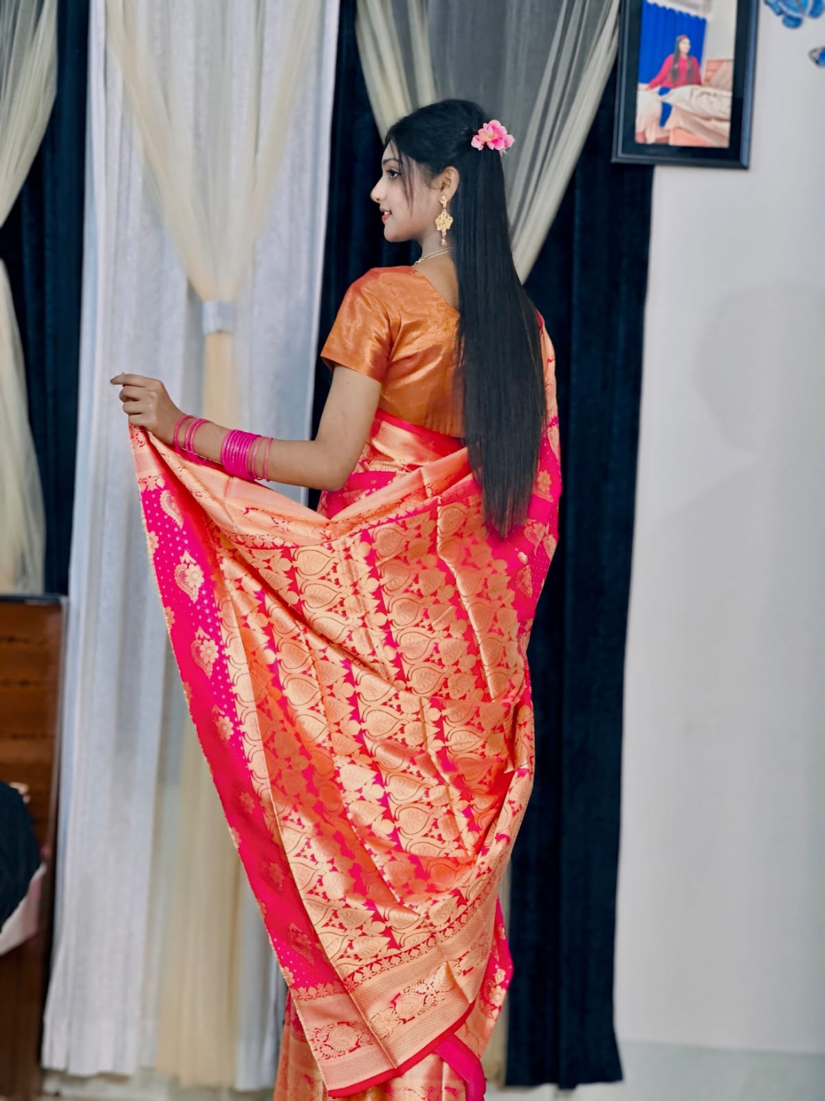 Soft Silk Katan Saree - CIANARA