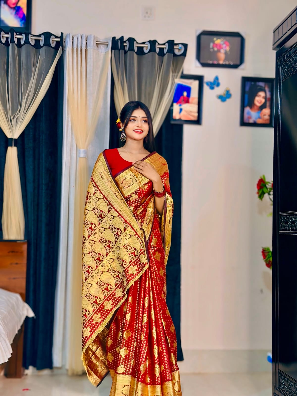 Soft Silk Katan Saree - CIANARA