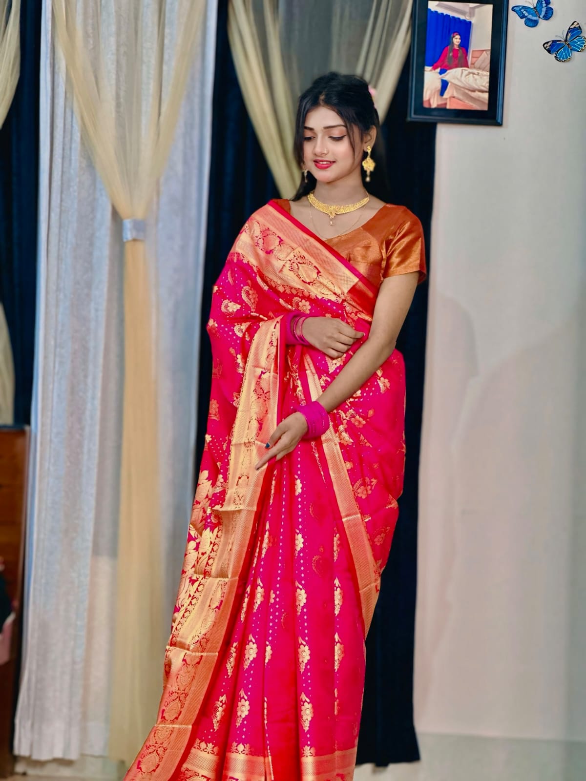 Soft Silk Katan Saree - CIANARA