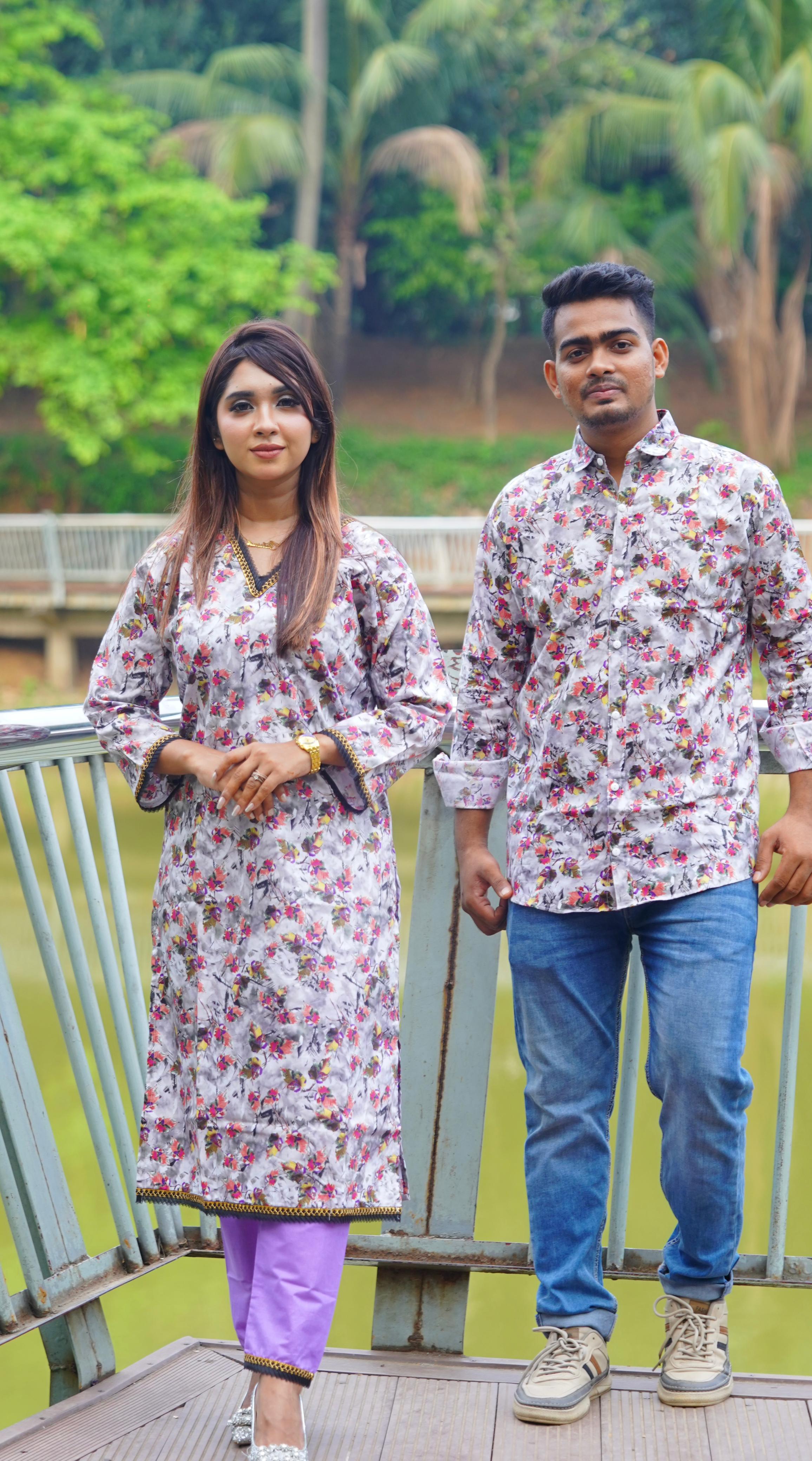 Premium Shirt Three Piece Couple Set