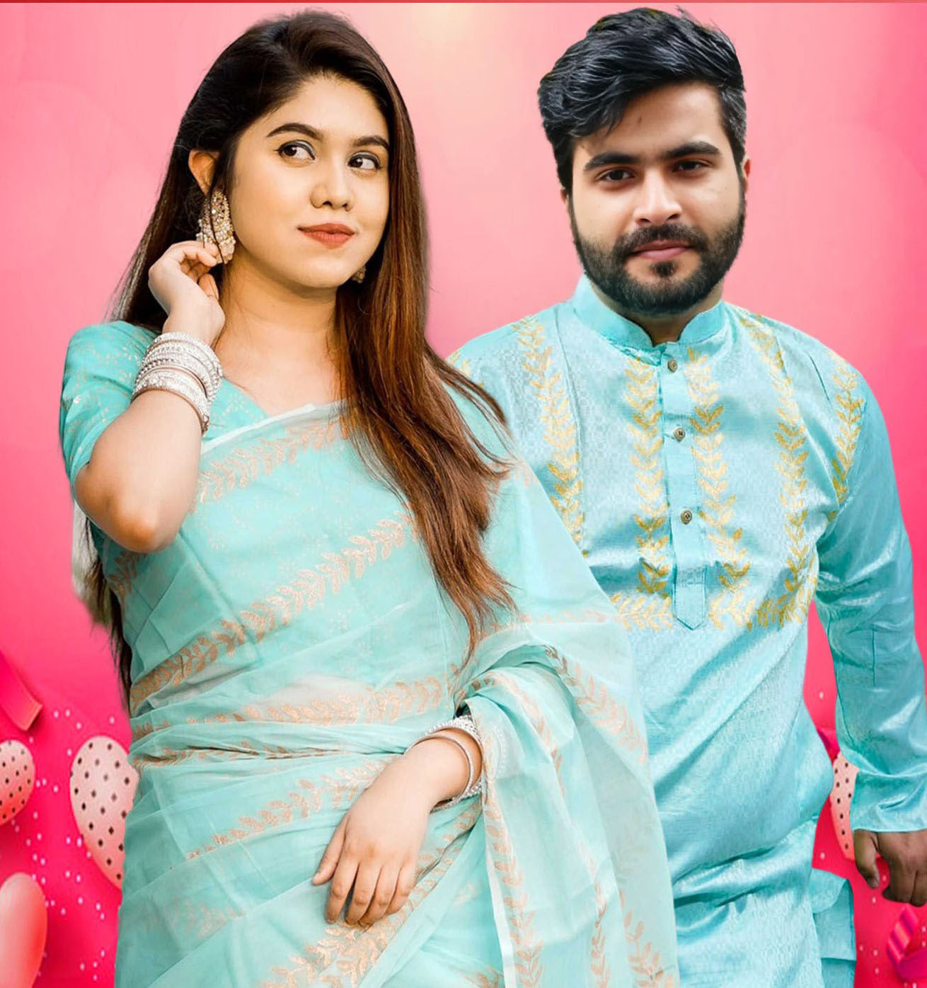 Sharee Panjabi Couple Set