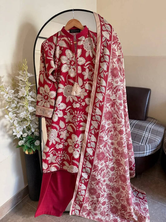 ডিজিটাল প্রিন্ট থ্রি পিস - CIANARA